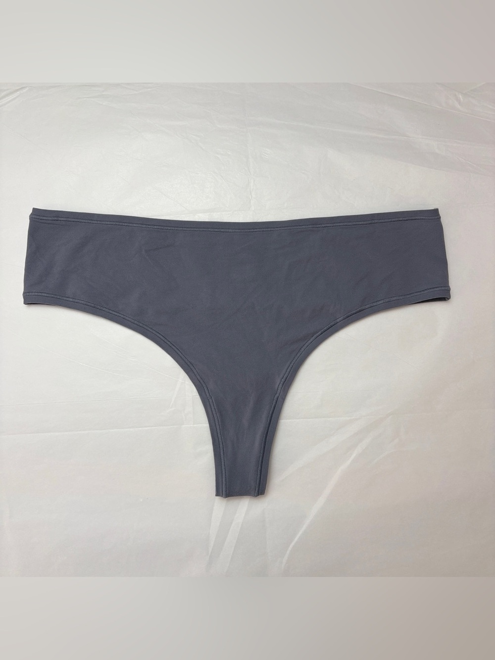 🖤 SKIMS Fits Everybody Dipped Front Thong | Steel Blue | Size 4X | NWOT 🏷️